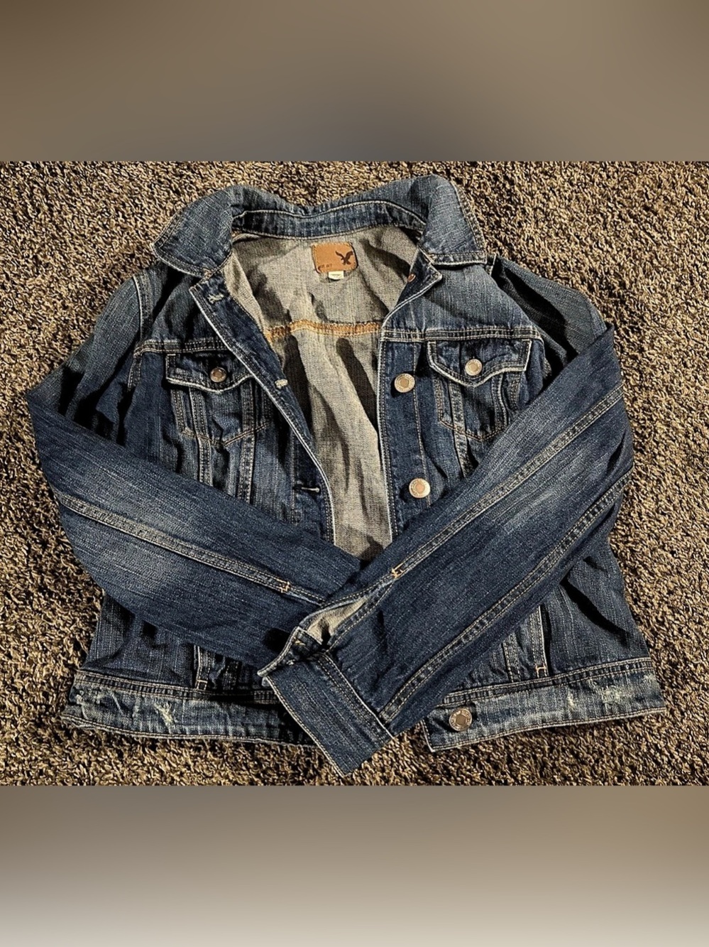 American Eagle Denim Jean Jacket Size Medium